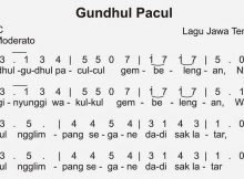 not lagu gundul gundul pacul