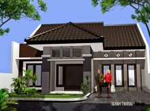 denah rumah minimalis 1 lantai elegan dan modern